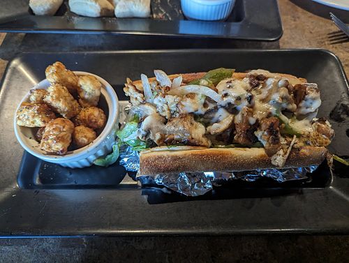 Tempeh hoagie at Mellow Mushroom in Blowing Rock