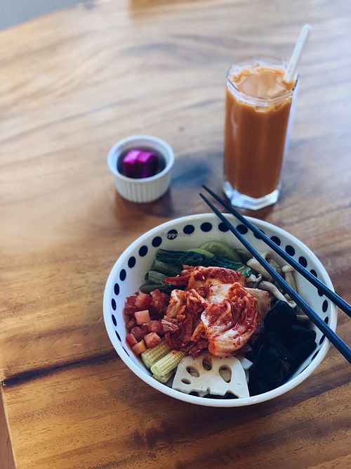 Kimchi Rice Bowl at Rén Lǐ Jū 仁里居 - Yuli Your Home in Taipei