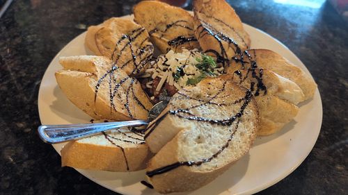Bruschetta (veganized) at Mellow Mushroom in Fleming Island
