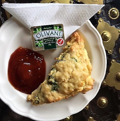 best vegan cheese scone ever at Lemonwood Eatery in Okato