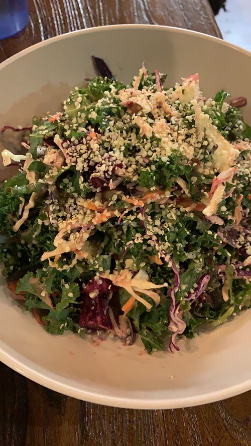 Thai Kale Salad  at Grass Roots Kitchen in Tarrytown