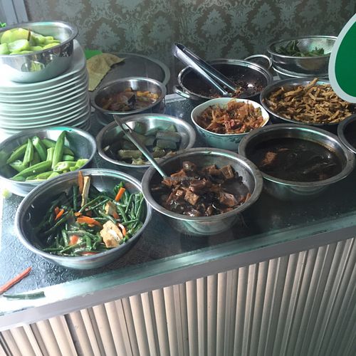 inside at Cay Bo De in My Tho