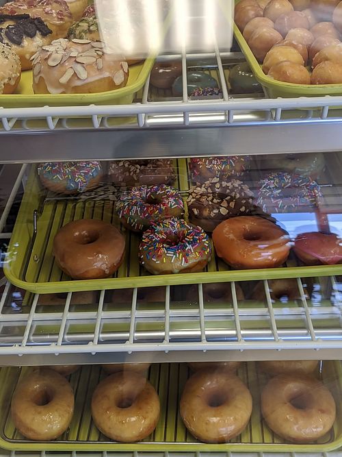 Delicious fresh donuts at Vegan Donut-Gelato in Houston