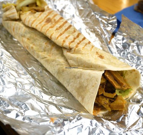 Galette kebab at Makam Naturkost in Hoehenkirchen-siegertsbrunn