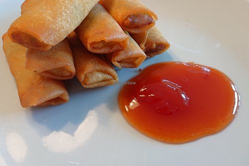 Vegan mini spring rolls at Jade-Imbiss in Dusseldorf