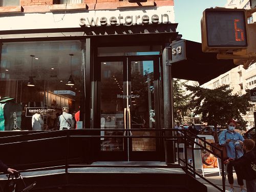Front entrance, with ramp. at sweetgreen - 3rd Ave in New York City