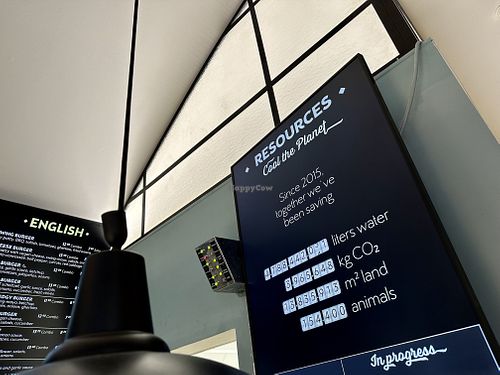 CO2 tracker  at Swing Kitchen - Georgenstraße in Berlin