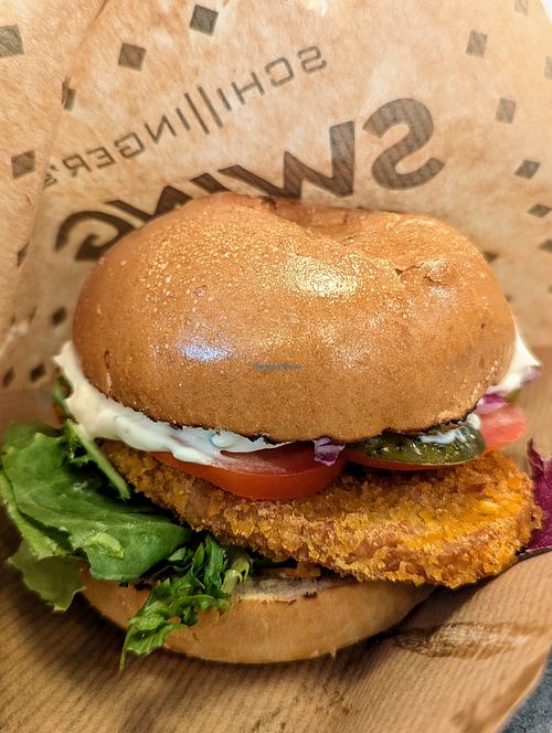 Vienna burger at Swing Kitchen - Georgenstraße in Berlin