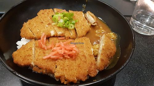 Meat-less Katsu Curry at YO! Sushi in Cardiff