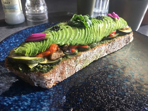 Vegan avo roast at The Avocado Show in Brussels