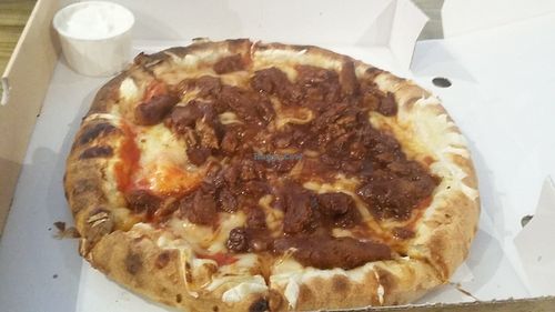 BBQ frickn pizza at Junk It Up in Newcastle Upon Tyne