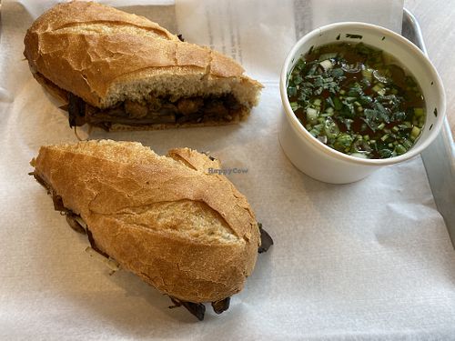 Flavor bomb pho dip sandwich  at St. Veg in Rockville