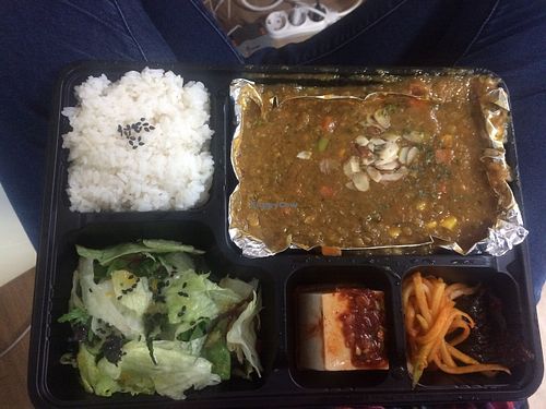 Curried lentils and side dishes  at 201호 in Seoul