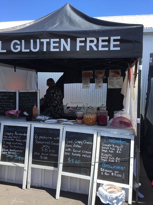 Booth front at Gluten Free Vegetarian - Market Stall in Nelson