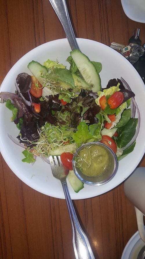 Salad at Leafy Greens Cafe in St Petersburg