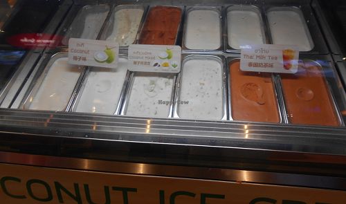 Coconut Juice & Ice Cream options at Terminal 21 - Pier 21 Food Court Stall in Pattaya