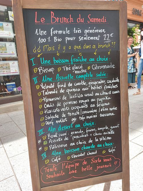 Brunch du samedi : menu (100% végane sauf l'option œuf Mollet) at Sixta in Toulouse