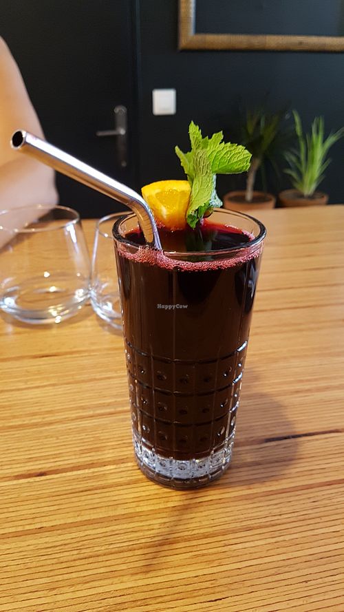 Homemade bissap at Sixta in Toulouse