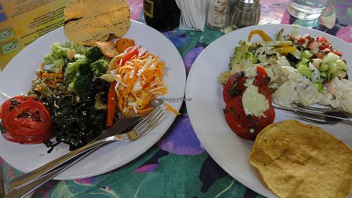 Healthy and tasty, plenty to choose from the buffet at Planeta Vegetariano in Puerto Vallarta