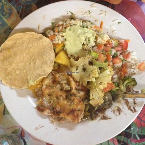 dinner feb 2015 at Planeta Vegetariano in Puerto Vallarta