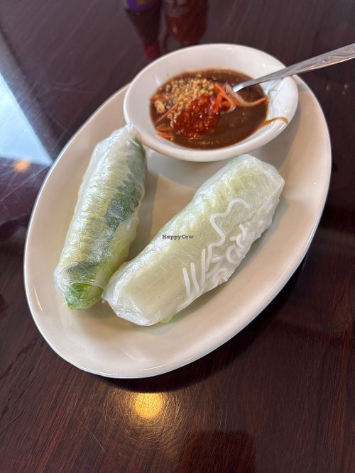 Veggie spring rolls  at What The Pho in Indianapolis