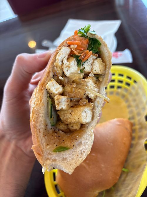 Tofu bahn mi  at What The Pho in Indianapolis