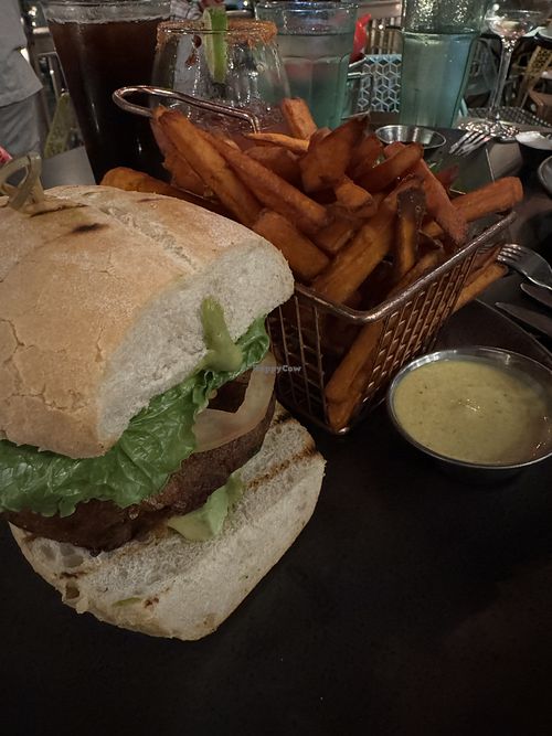 the green giant burgerr  at Moondog in Key West