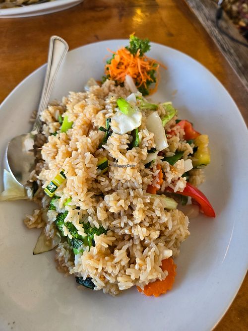 basil fried rice at Thai Cuisine in Key West