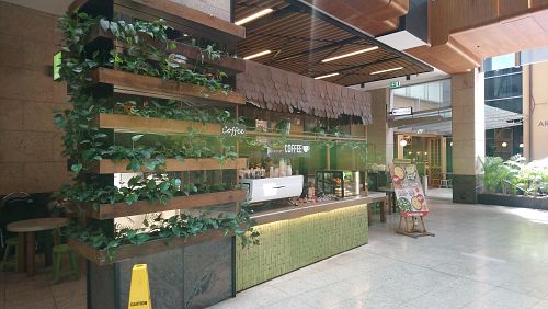 Coffee section at Sumo Salad in Sydney