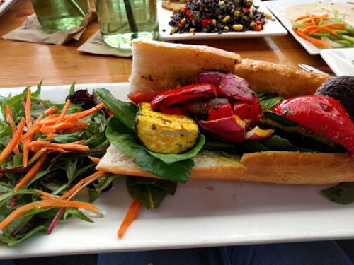 Vegetarian Kebab Sandwich at Kreation Organic Kafe & Juicery in Santa Monica