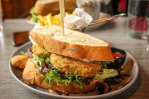 vegan sandwich at Kaffi Hornið in Hofn I Hornafirdi