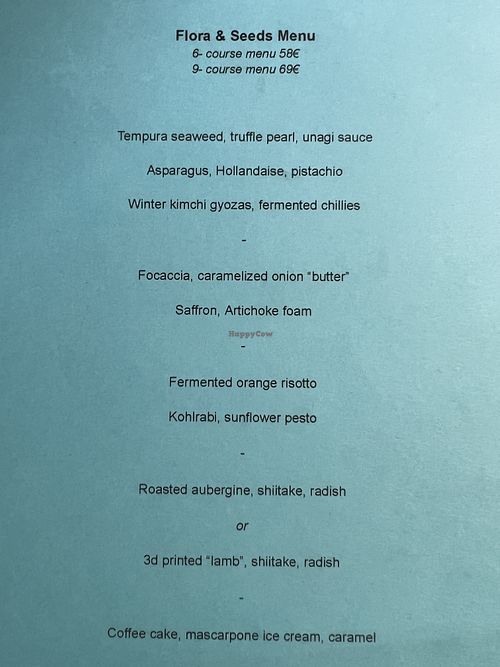 Menu, June 2023  at Magu in Helsinki