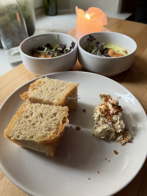 Focaccia, caramelized onion “butter”   at Magu in Helsinki