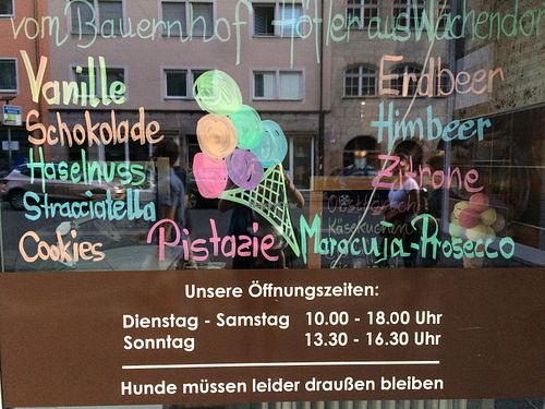 From outside  at Die Süsse Genusswerkstatt in Nuremberg