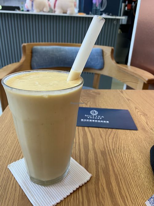 Mango shake at NUTTEA 堅果奶茶 in Hsinchu