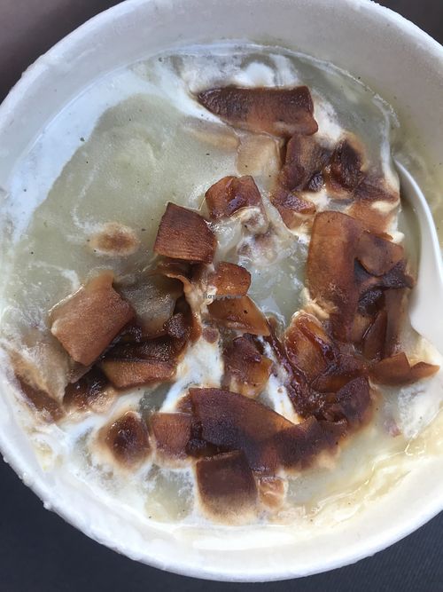 This is their Baked Potato soup. at The Cosmic Kitchen in Haleiwa