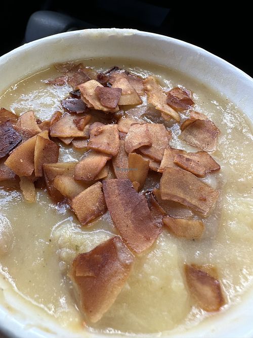 Baked potato soup  at The Cosmic Kitchen in Haleiwa