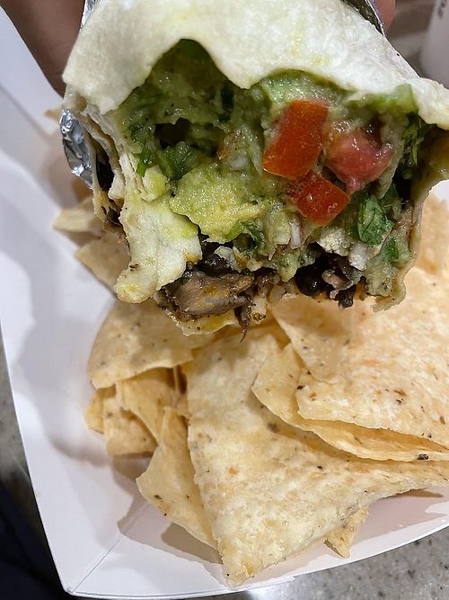 Homewrecker Veggie Burrito  at Universal Studios - Moe's Southwest Grill in Orlando
