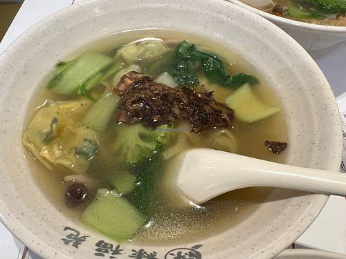 Strange wanton soup- not recommended   at Green Bliss Habitat 綠福苑 - Fortune Centre in Central Singapore