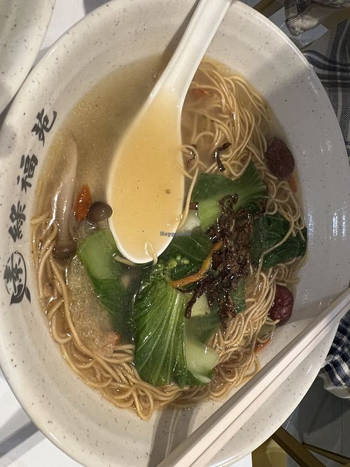 Herbal noodles 7/10 ( because got dangui)   at Green Bliss Habitat 綠福苑 - Fortune Centre in Central Singapore