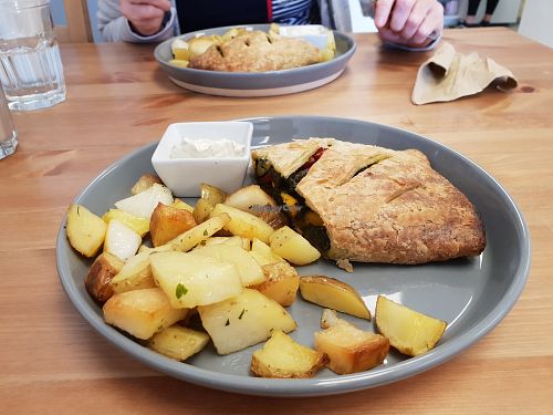 Wellington pie at Fuzzy Wombat's Kitchen in Port Noarlunga