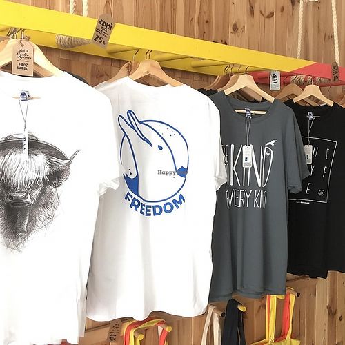 organic cotton t-shirts at This Shop is Bananas in Valencia