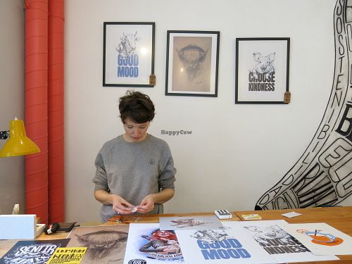 The jewellery artist and owner of the shop. Lovely and very talented.  at This Shop is Bananas in Valencia