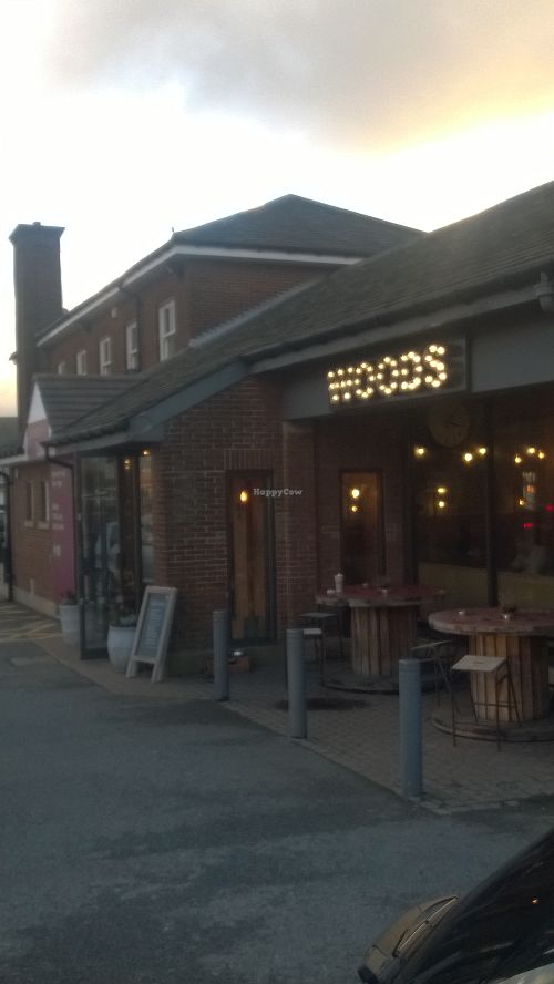 Outside at Mister Woods Coffee in Tynemouth