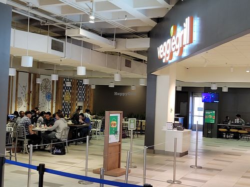 Seating at Veggie Grill by Next Level - UCLA Ackerman Union in West Los Angeles