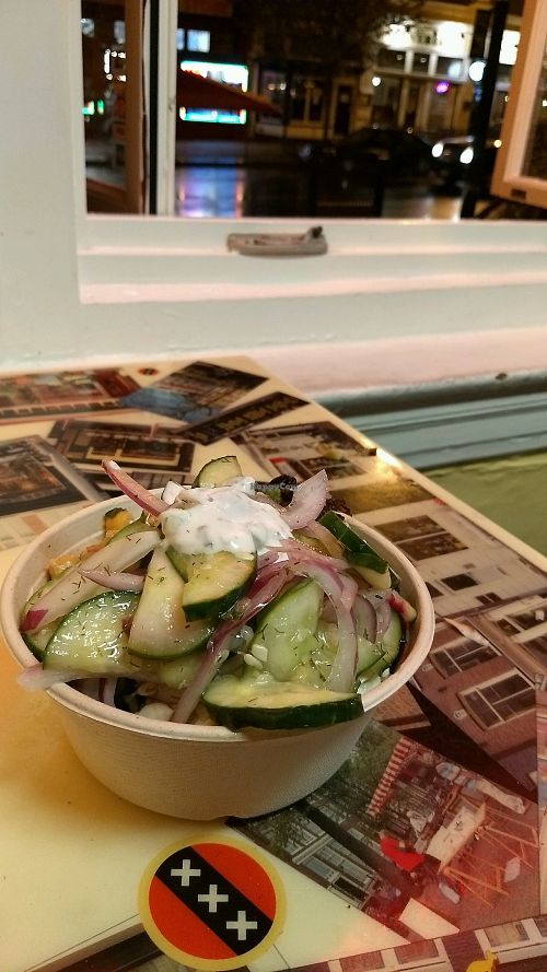 Big falafel bowl at Amsterdam Falafelshop - Adams Morgan in Washington