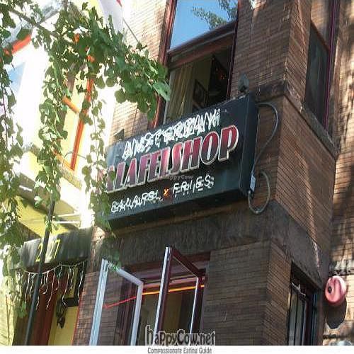 Entrance to Amsterdam Falafelshop in Washinton, D.C. at Amsterdam Falafelshop - Adams Morgan in Washington