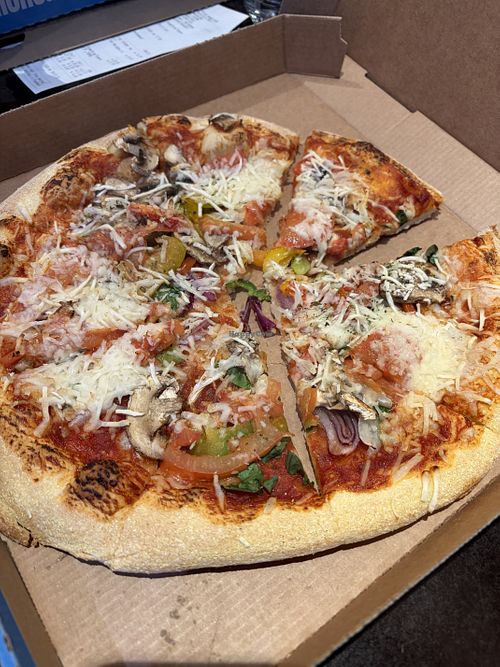 Veggi pizza 🍕   at Domino's Pizza - Bijlmerplein in Amsterdam