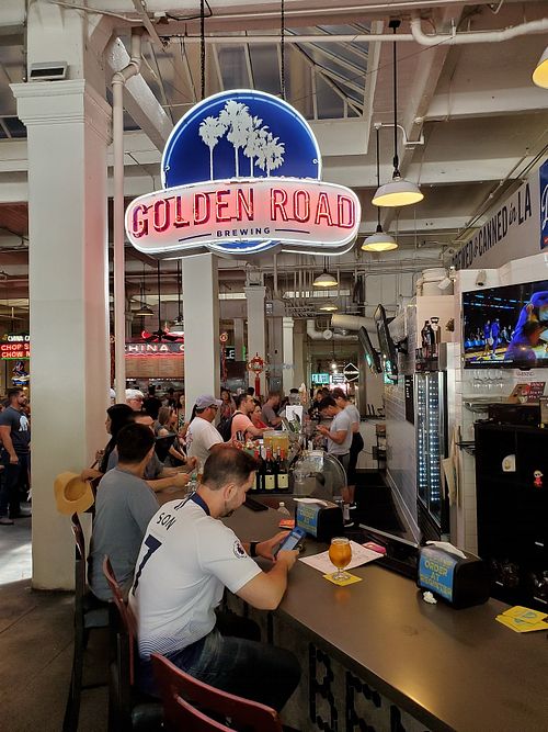 Inside at Golden Road Brewing - DTLA in Los Angeles