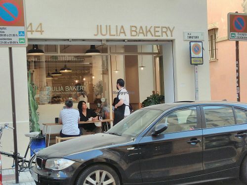 Cafe with a very pleasant ambiance. at Julia Bakery in Malaga
